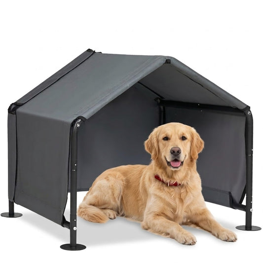 Dog Shades for Outside - Outdoor Dog Kennel for Small Dogs,Waterproof Pet Canopy Shelter for Small Animals with Ground Nails,Outdoor Sun Rain Canopy Pet House,29.5”x25.6”x25.6”